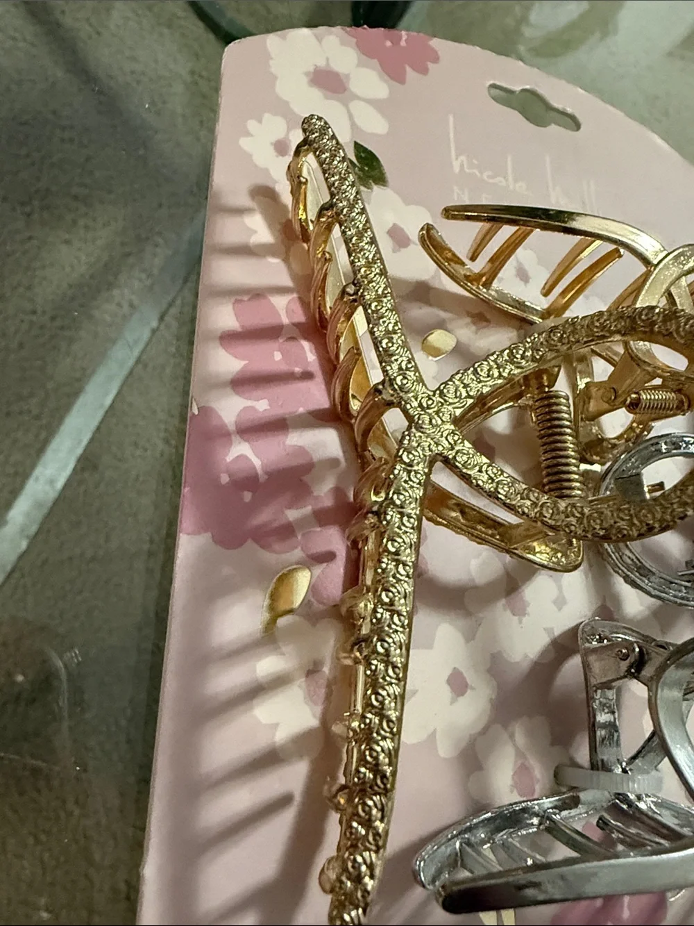 Nicole Miller Gold & Silver Tone Clips